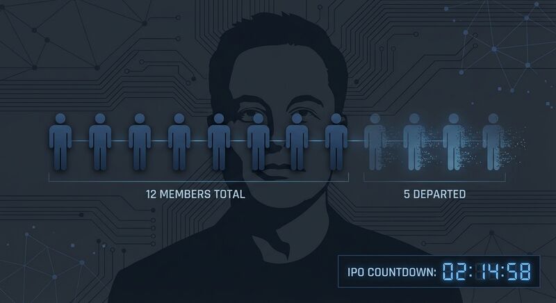 xAI近半创始团队出走:IPO前的人才危机