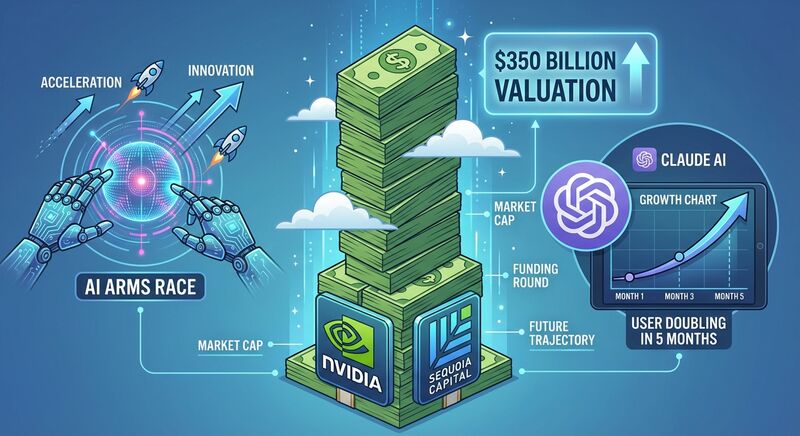 Anthropic估值$350B融资$20B:AI军备竞赛进入白热化