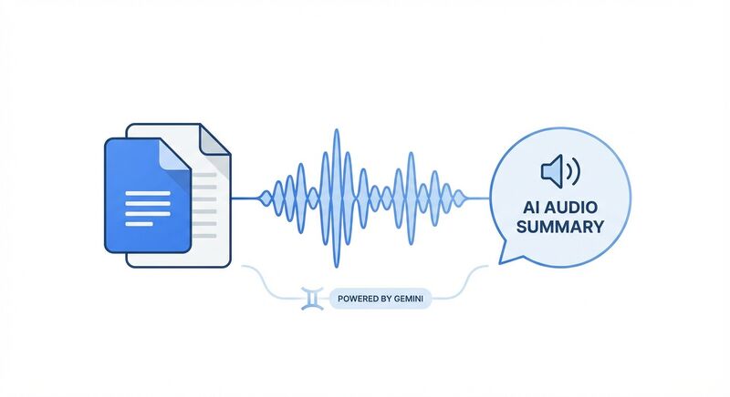 Google Docs AI音频摘要:当文档开始说话,知识工作者的耳朵正在接管大脑