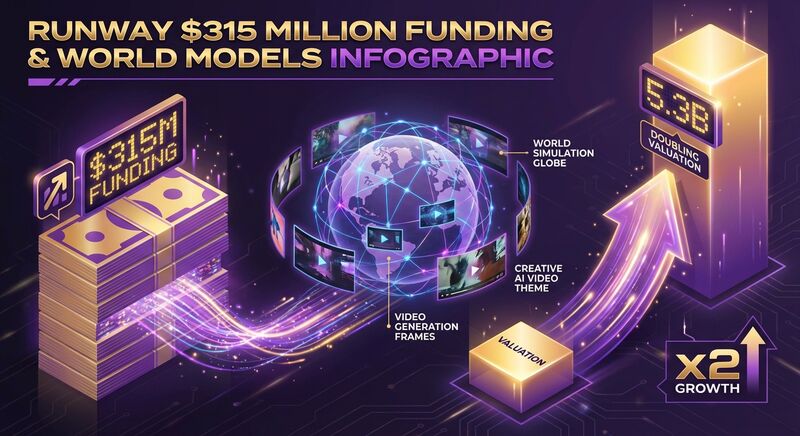 Runway再融$3.15亿:AI视频赛道的「世界模型」转向
